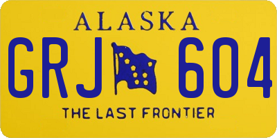 AK license plate GRJ604