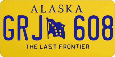 AK license plate GRJ608