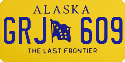 AK license plate GRJ609