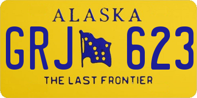 AK license plate GRJ623