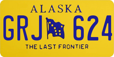 AK license plate GRJ624