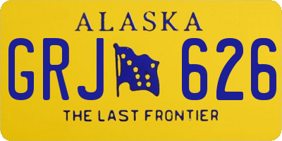 AK license plate GRJ626