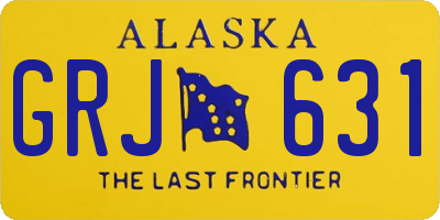 AK license plate GRJ631