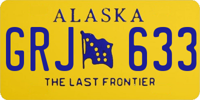AK license plate GRJ633