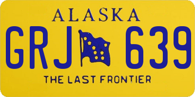 AK license plate GRJ639