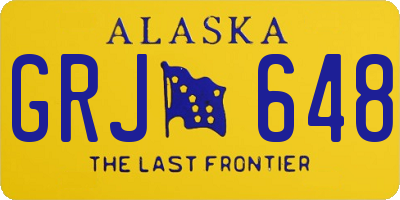 AK license plate GRJ648