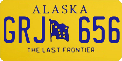 AK license plate GRJ656