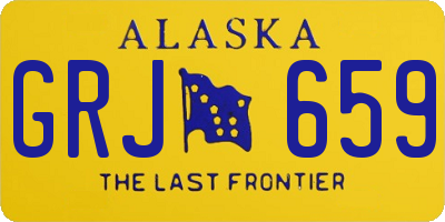 AK license plate GRJ659