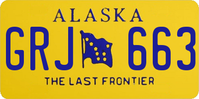 AK license plate GRJ663