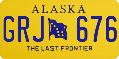 AK license plate GRJ676