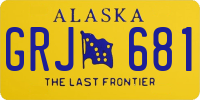 AK license plate GRJ681