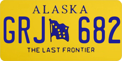 AK license plate GRJ682
