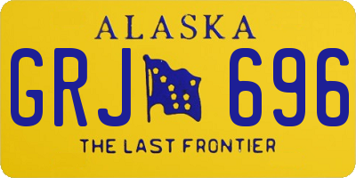 AK license plate GRJ696