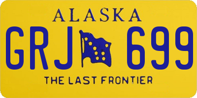 AK license plate GRJ699
