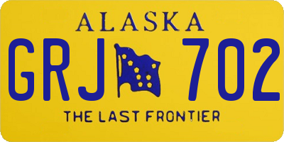 AK license plate GRJ702