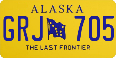 AK license plate GRJ705