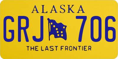 AK license plate GRJ706