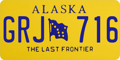 AK license plate GRJ716