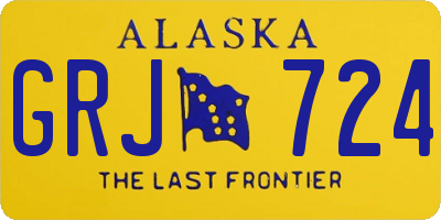 AK license plate GRJ724