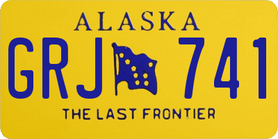 AK license plate GRJ741