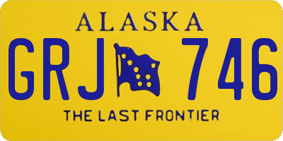 AK license plate GRJ746