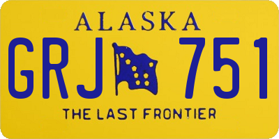 AK license plate GRJ751