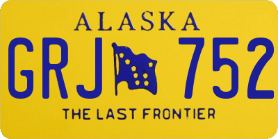 AK license plate GRJ752