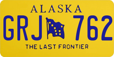 AK license plate GRJ762