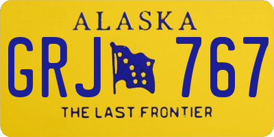 AK license plate GRJ767