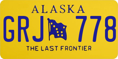 AK license plate GRJ778