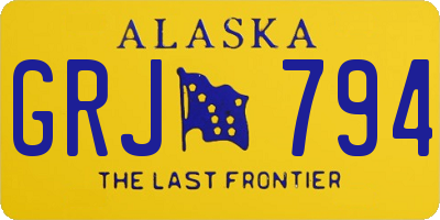 AK license plate GRJ794