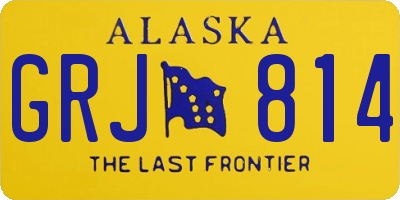 AK license plate GRJ814