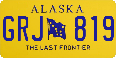 AK license plate GRJ819