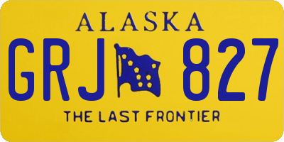 AK license plate GRJ827