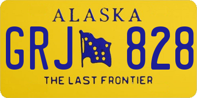 AK license plate GRJ828