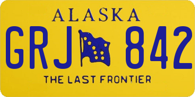 AK license plate GRJ842