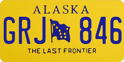AK license plate GRJ846