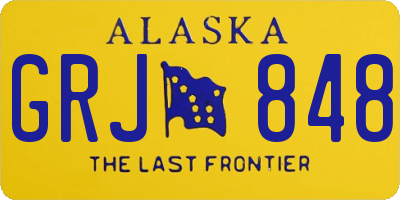 AK license plate GRJ848