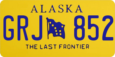 AK license plate GRJ852
