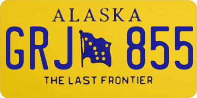 AK license plate GRJ855