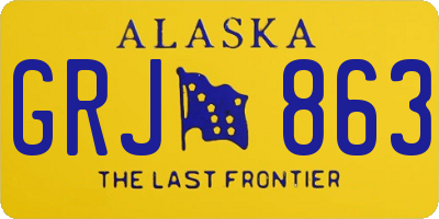 AK license plate GRJ863