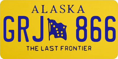 AK license plate GRJ866