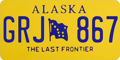 AK license plate GRJ867