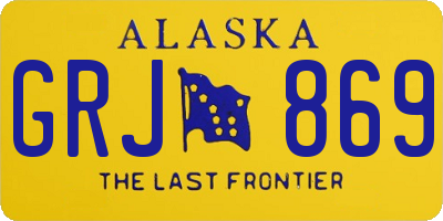 AK license plate GRJ869