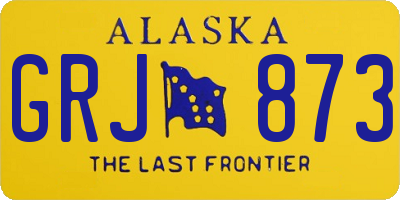 AK license plate GRJ873