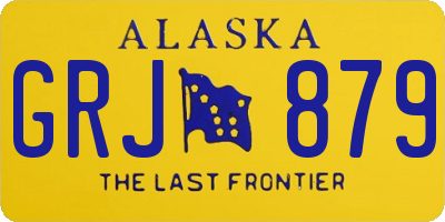 AK license plate GRJ879
