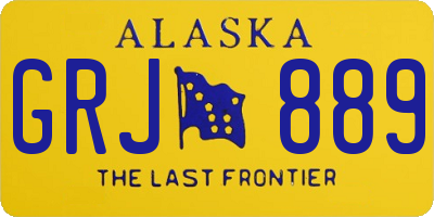 AK license plate GRJ889