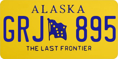 AK license plate GRJ895
