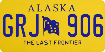 AK license plate GRJ906