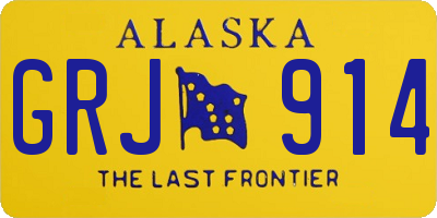 AK license plate GRJ914